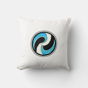 Yin Yang Waves Kissen