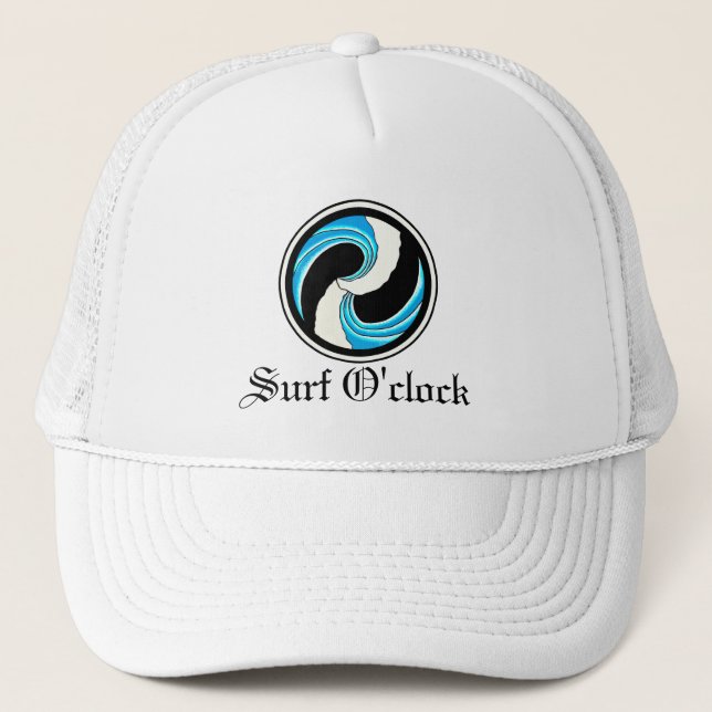 Yin Yang Waves Truckerkappe (Vorderseite)