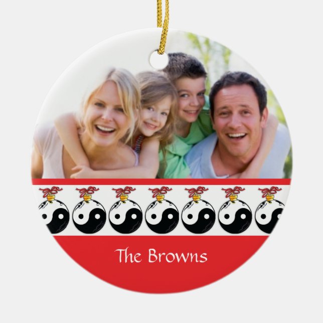 Yin & Yang Weihnachtsschmuck (Vorne)