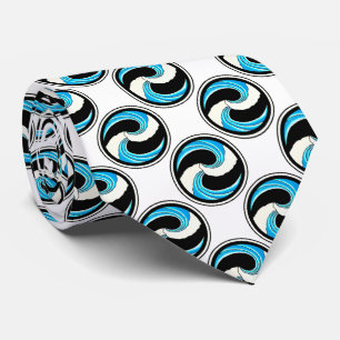 Yin Yang Wellen Krawatte