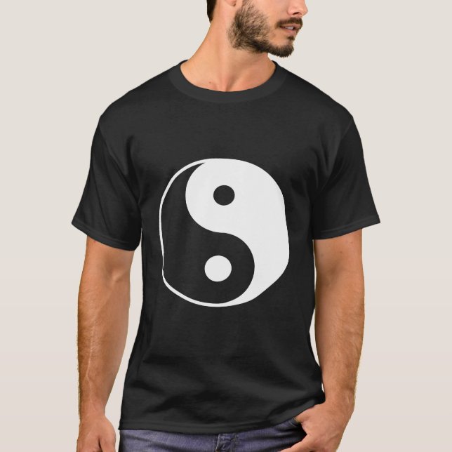 Yin Yang White T-Shirt (Vorderseite)