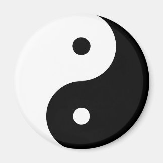 Yin Yang Ying Taoismus Sign Chinese Taijitu Black Magnet