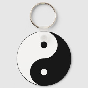 Yin Yang Ying Taoismus Sign Chinese Taijitu Black Schlüsselanhänger