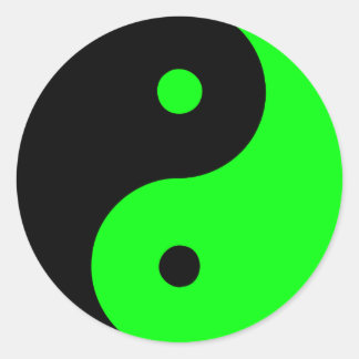 Yin Yang Ying Taoismus Sign Chinesisch Taijitu Gre Runder Aufkleber