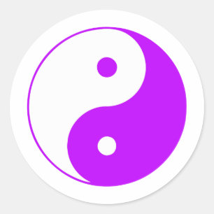 Yin Yang Ying Taoismus Sign Chinesisch Taijitu Lil Runder Aufkleber