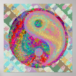 YIN YANG YinYang Posters Schöne Künste Poster