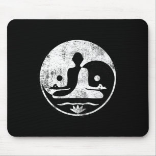 Yin Yang Yoga Lotus Harmonie Lanze Meditation Zen  Mousepad