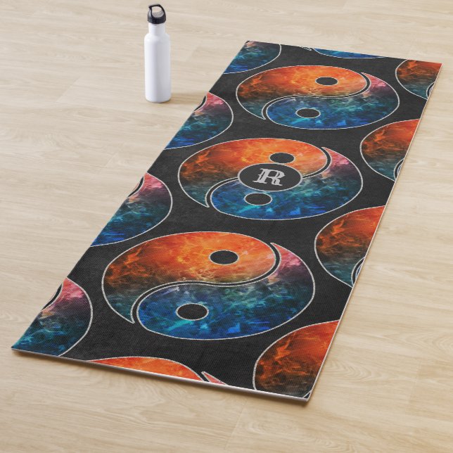 Yin Yang Yoga Mat mit Ihrem ersten Yogamatte (Beispiel)