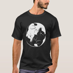 Yin Yang Yoga Zen Cats - Yoga Cat T-Shirt