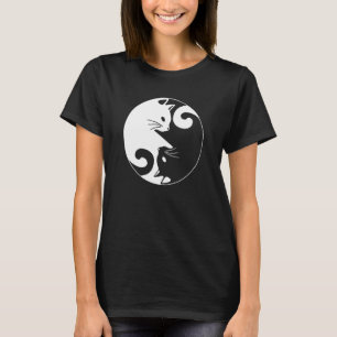 Yin Yang Yoga Zen Niedlich Katzen für Katze 1 T-Shirt