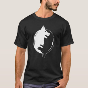 Yin Yang Yoga Zen Süße Hunde für Hund 1 T-Shirt