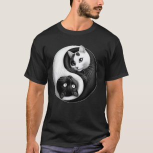 Yin Yang Yoga Zen Süße Katzen für Katzenliebhaber T-Shirt