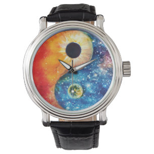 Yin-Yang-Zeitmaschine Armbanduhr
