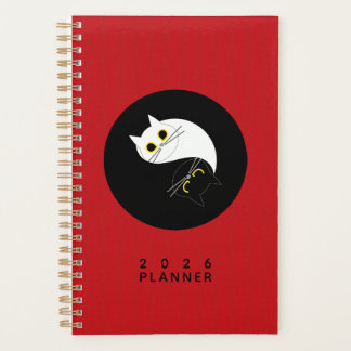 Yin Yang Zen Cat Planner Planer