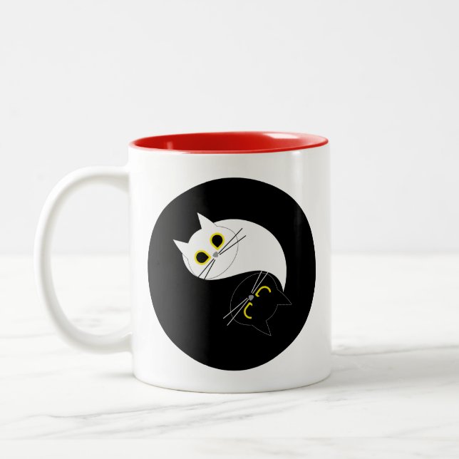 YIN YANG Zen Cat Tasse (Links)
