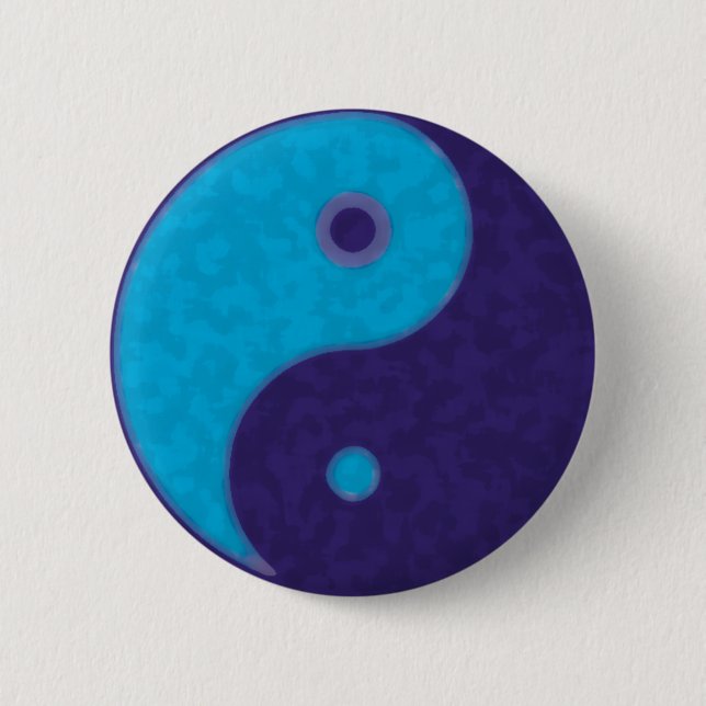 Yin Yang Zen Meditation Tao Button (Vorderseite)