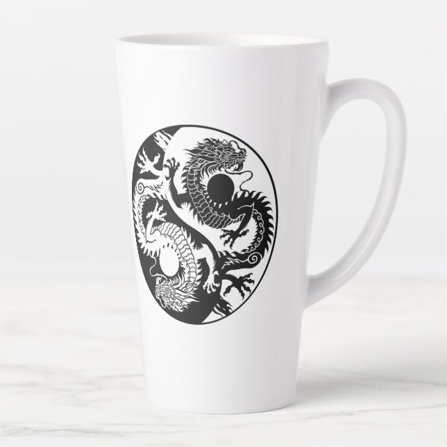 YIN YANG ZWEI DRAGONS MILCHTASSE (Rechts)