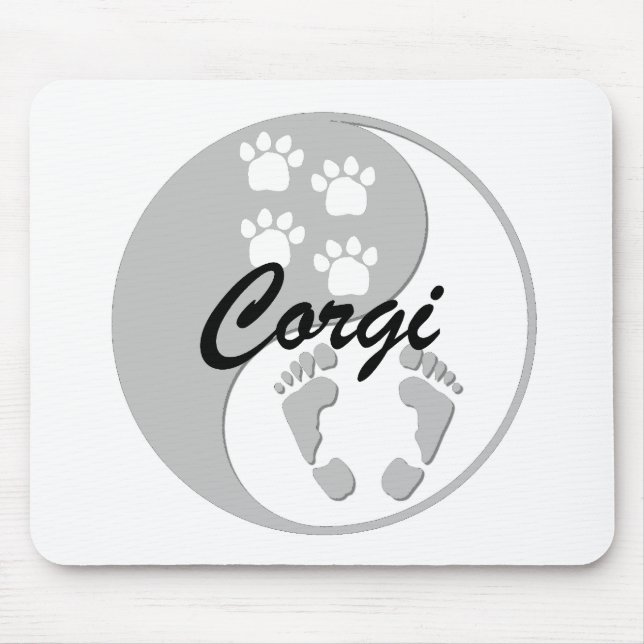 yin Yangcorgi Mousepad (Vorne)