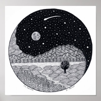 Yin Yangscape Poster