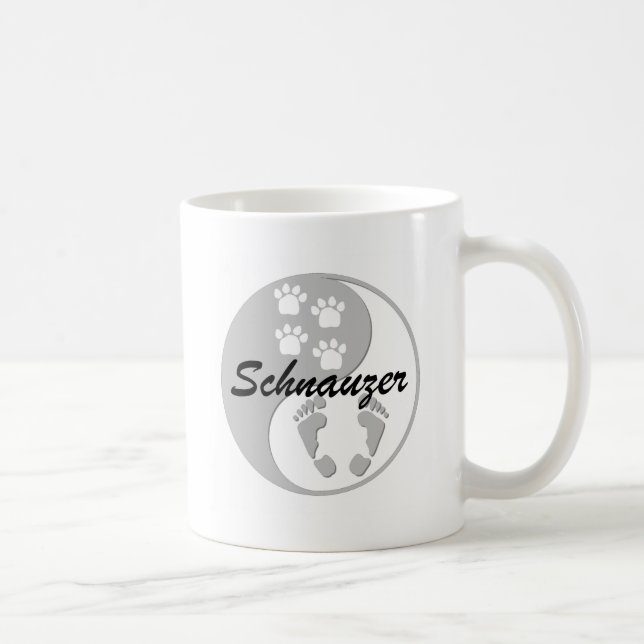 yin Yangschnauzer Kaffeetasse (Rechts)