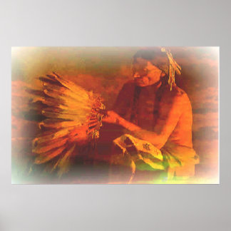 YIndian Feather Poster