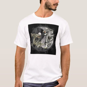 Ying einen Yang, Tiger gegen Drachen T-Shirt