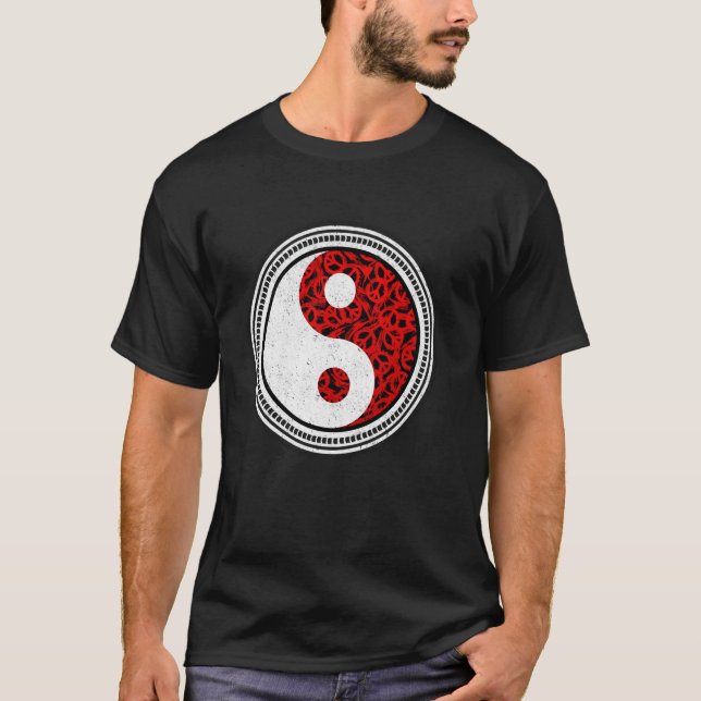 Ying und Yang Body und Soul Chinesische Symbole Ch T-Shirt (Vorderseite)