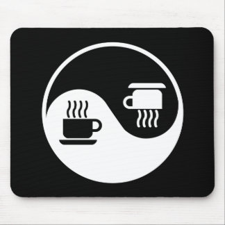 Ying und Yang des Kaffees Mousepad
