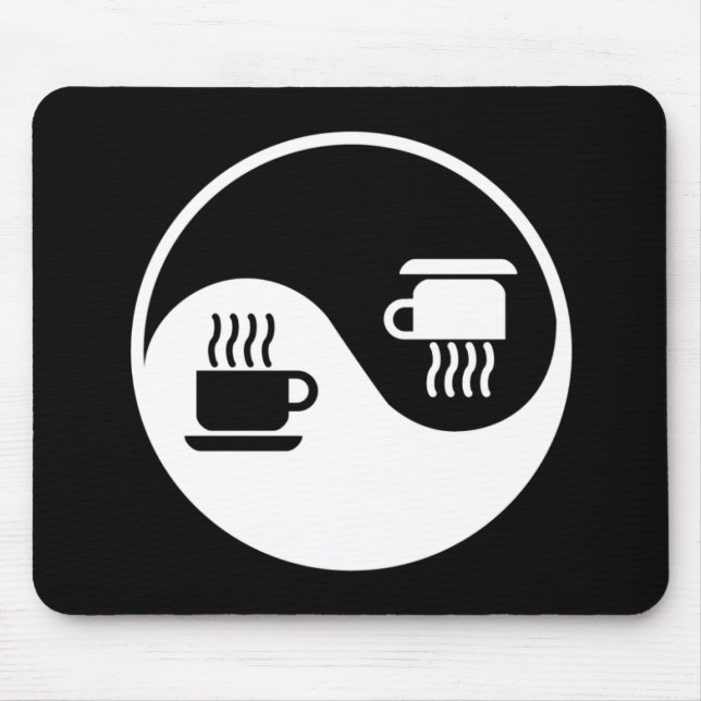 Ying und Yang des Kaffees Mousepad (Vorne)