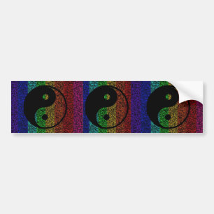 Ying Yang Autoaufkleber