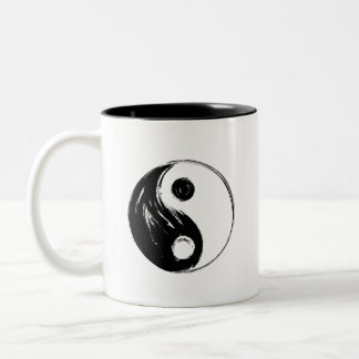 Ying Yang - Black Edition Zweifarbige Tasse