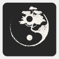 Ying Yang Bonsai Tree Enso Circle Zen