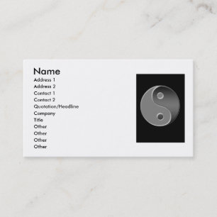 Ying Yang Business Card Visitenkarte