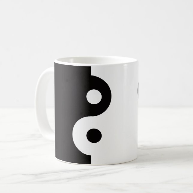 Ying Yang Duales Kaffeetasse (Vorderseite Links)