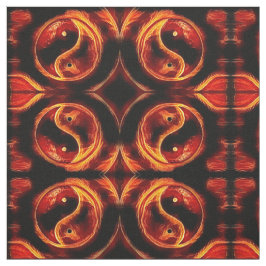 Ying Yang Flame Stoff