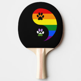 Ying Yang Genderqueer Ping Pong Paddle Tischtennis Schläger