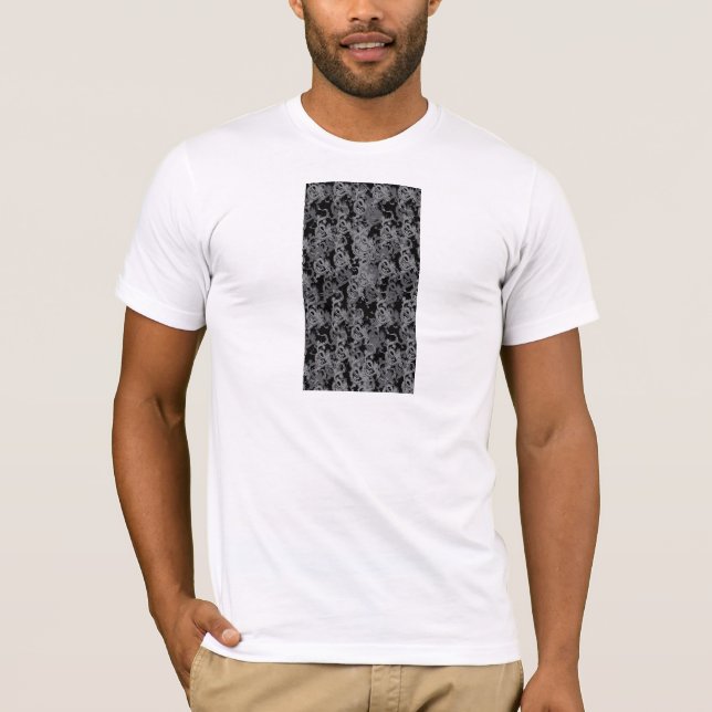 Ying Yang Gray Dragons T-Shirt (Vorderseite)
