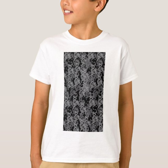 Ying Yang Gray Dragons T-Shirt (Vorderseite)