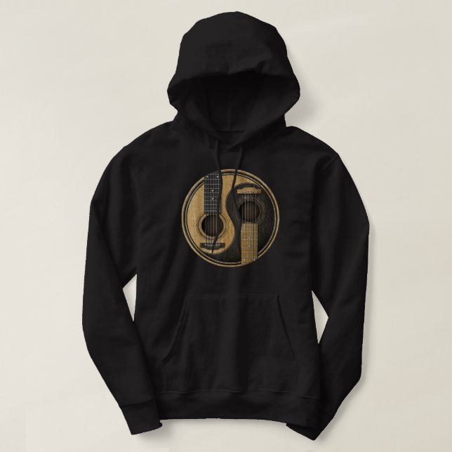 Ying Yang Guitar Hoodie (Design vorne)