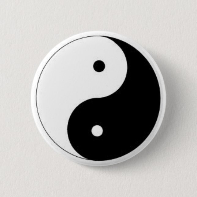 Ying-Yang Knopf Button (Vorderseite)