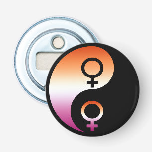 Ying Yang   Lesbian Pride  Flaschenöffner