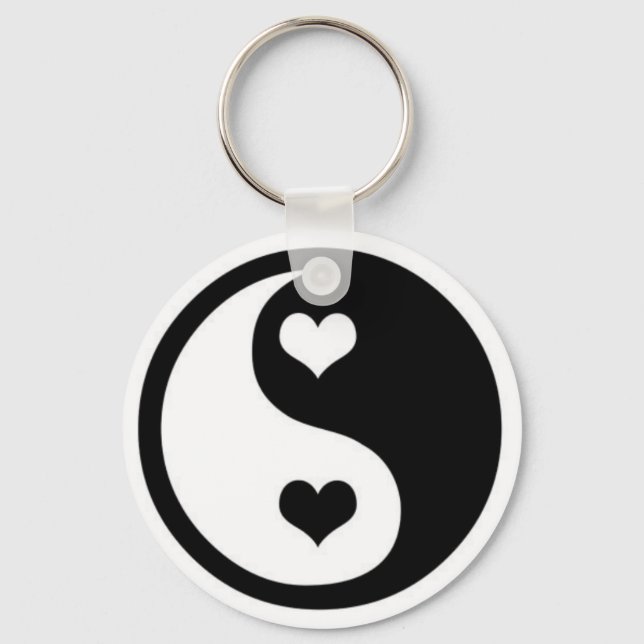 Ying Yang Liebe Schlüsselanhänger (Vorderseite)