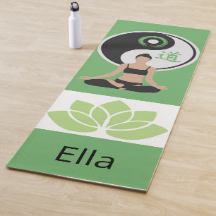 Ying Yang Lotus Image Personalisiert Yoga Mat Yogamatte