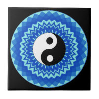 Ying yang mandala design (Yin und Yang Symbol) 