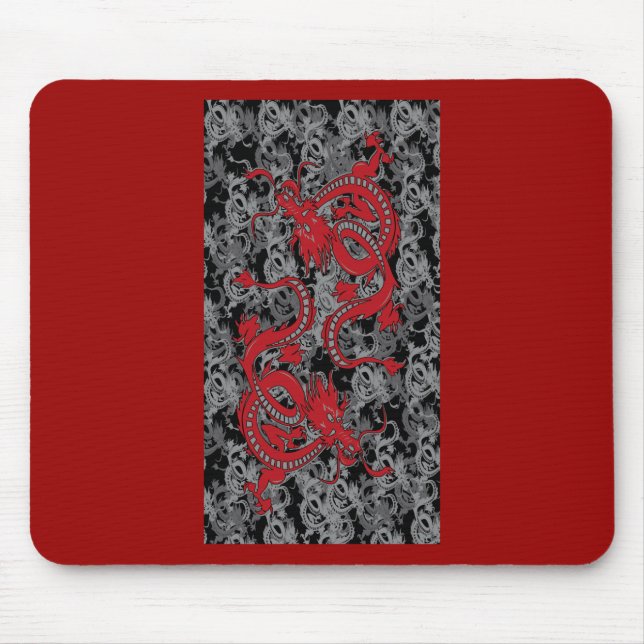 Ying Yang Red Mousepad (Vorne)