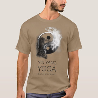 Ying Yang Steaming Powdery Yoga Gesunder Körper &  T-Shirt