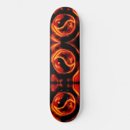Ying Yang Symbol Skateboard