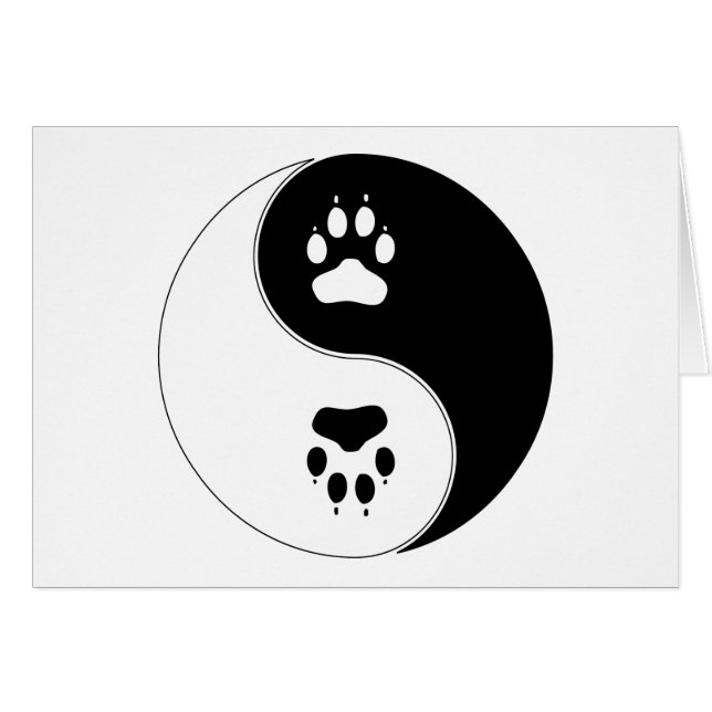 Ying Yang Tatzen-Druck (Vorderseite (Horizontal))