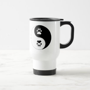Ying Yang Tatzen-Druck Reisebecher
