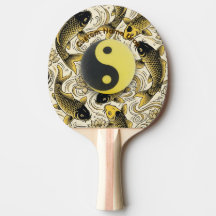 Ying Yang, Zen Tischtennisball, Koi-Fisch, Asiatis